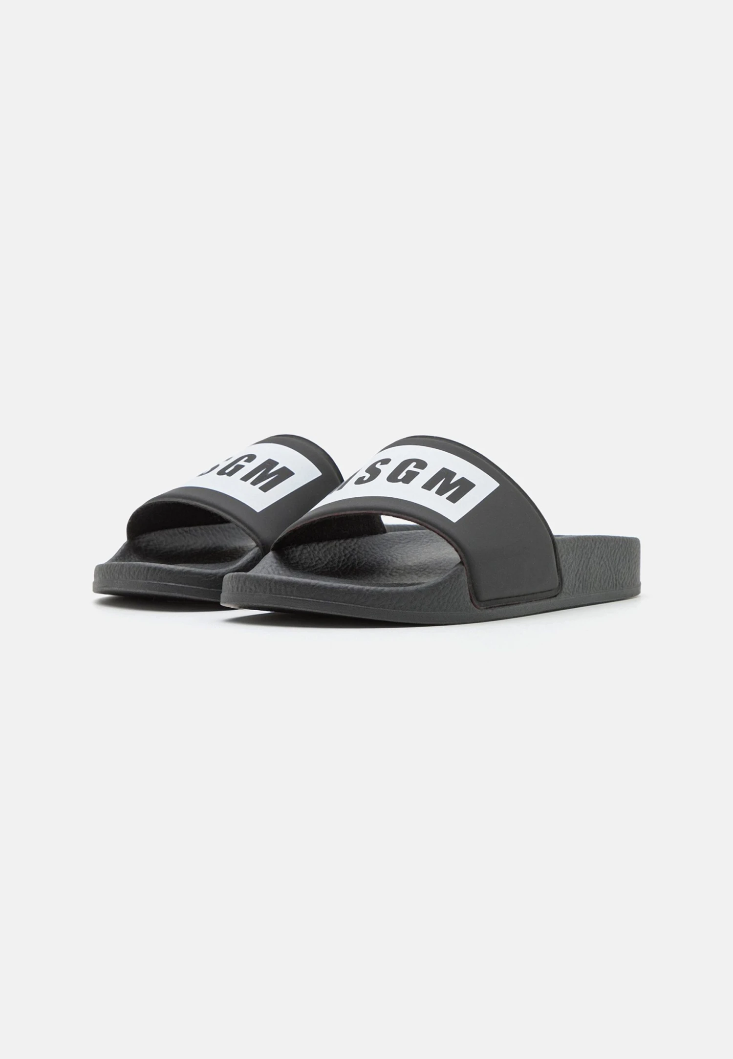 MSGM Unisex - Sandalias Planas - Black/White 4 MSGM Unisex - Sandalias Planas - Black/White - Imagen 2