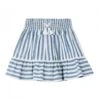Mayoral Fluide À Rayures - Falda Acampanada - Bleu