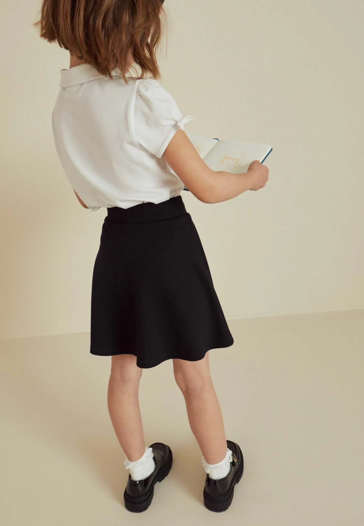 Next Stretch Pull-On School Skater Standard - Falda Acampanada - Black 5 Next Stretch Pull-On School Skater Standard - Falda Acampanada - Black - Imagen 3