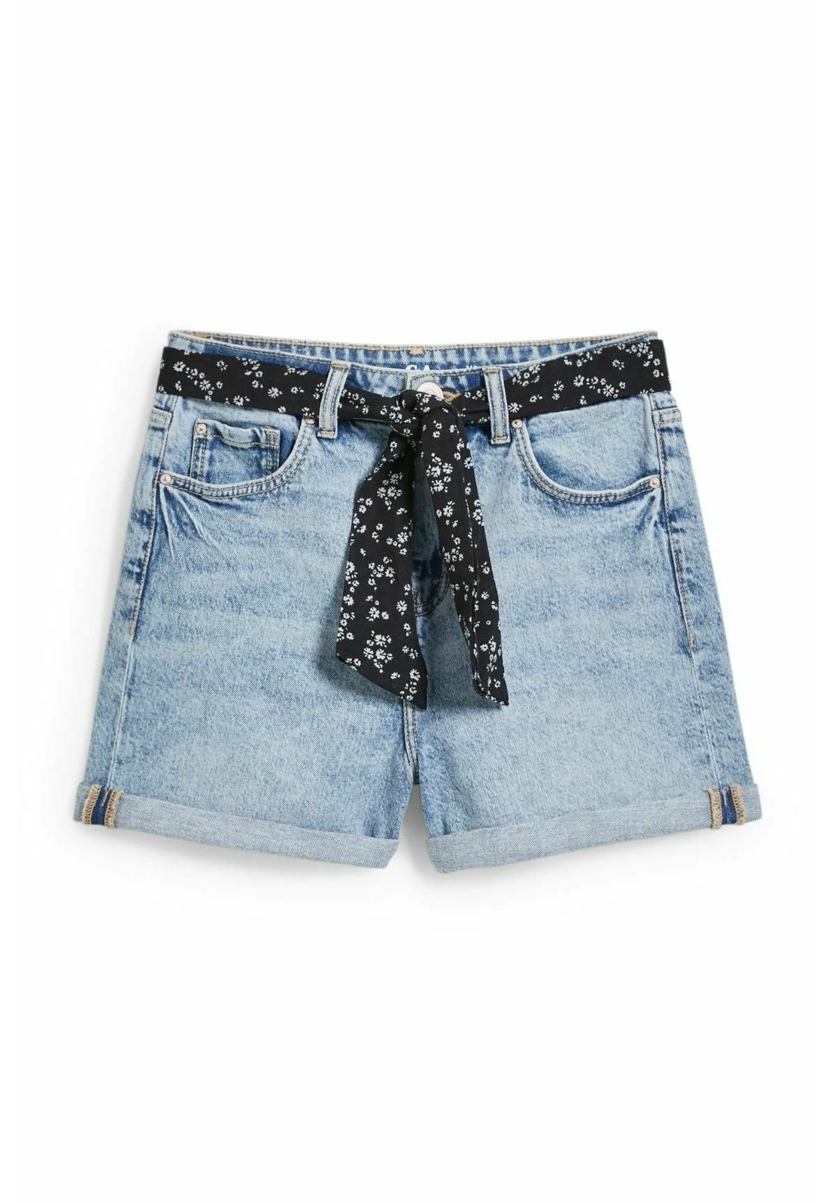 Set - Short Mit Gürtel - Shorts Vaqueros - Denim-Light Blue 7 Set - Short Mit Gürtel - Shorts Vaqueros - Denim-Light Blue - Imagen 5