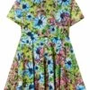 Desigual Tulle Flower - Vestido Informal - Blue -tienda de zapatos 16b2c49d939b465d8a724dd80d4733bc