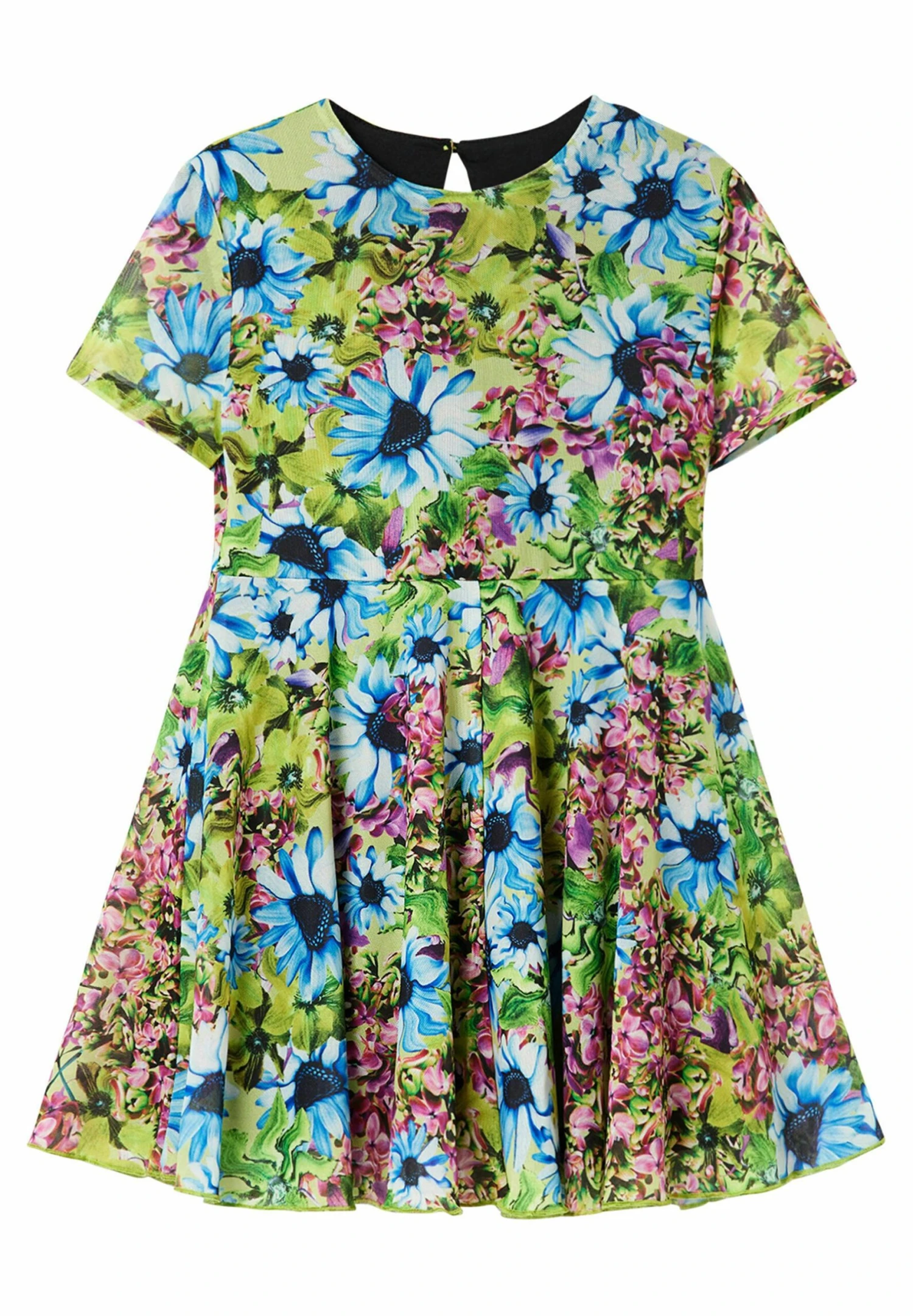 Desigual Tulle Flower - Vestido Informal - Blue 3 Desigual Tulle Flower - Vestido Informal - Blue