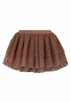 Lil Atelier Festlicher - Falda Plisada - Burlwood