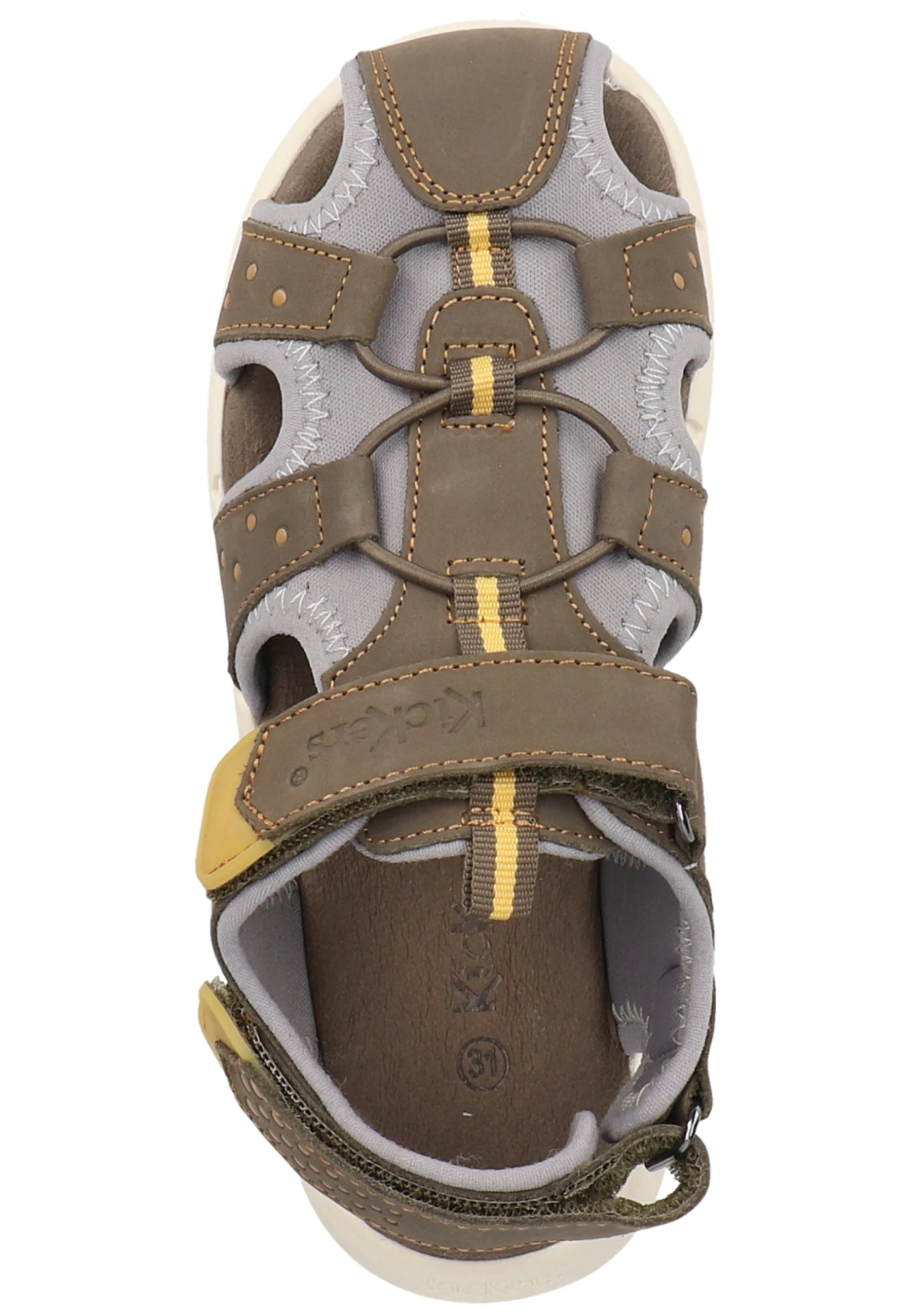 Kickers Jumange - Sandalias - Kaki Jaune 6 Kickers Jumange - Sandalias - Kaki Jaune - Imagen 4