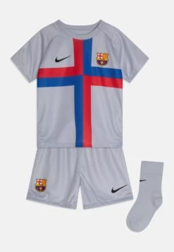 Nike Performance Fc Barcelona I Nk Kit Third Set Unisex - Pantalón Corto De Deporte - Sky Grey/Black