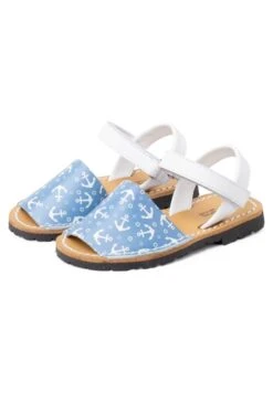 MenorquinasAdherente - Sandalias - Blanco Y Azul Jeans -tienda de zapatos 1c57feab23bb47aaa8eaf6a804af1521