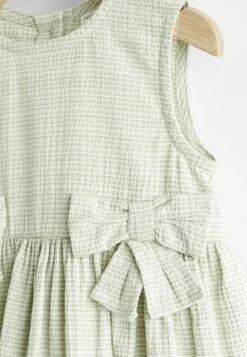 Next Textured Stripe With Bow Detail - Vestido Informal - Grey White -tienda de zapatos 25cab9cfb1904eaeb4995e713d74c96c