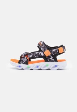 Skechers Lighted Camo Printed River- Sandalias - Black/Gray/Orange