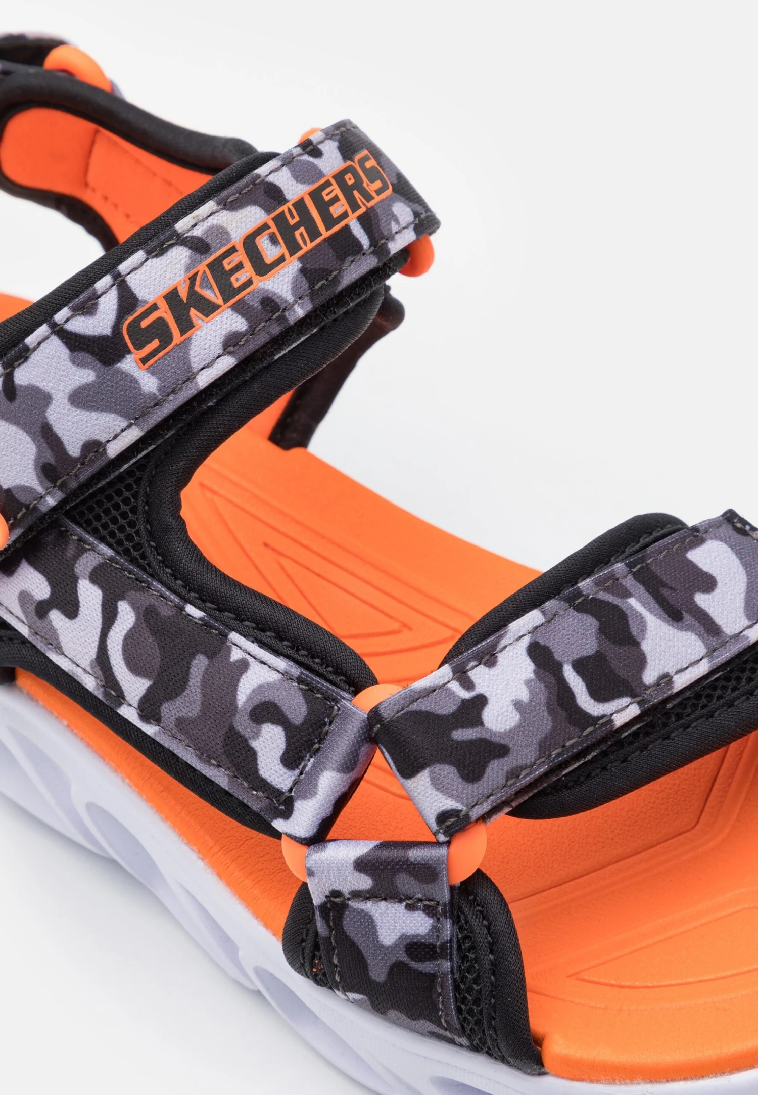 Skechers Lighted Camo Printed River- Sandalias - Black/Gray/Orange 8 Skechers Lighted Camo Printed River- Sandalias - Black/Gray/Orange - Imagen 6