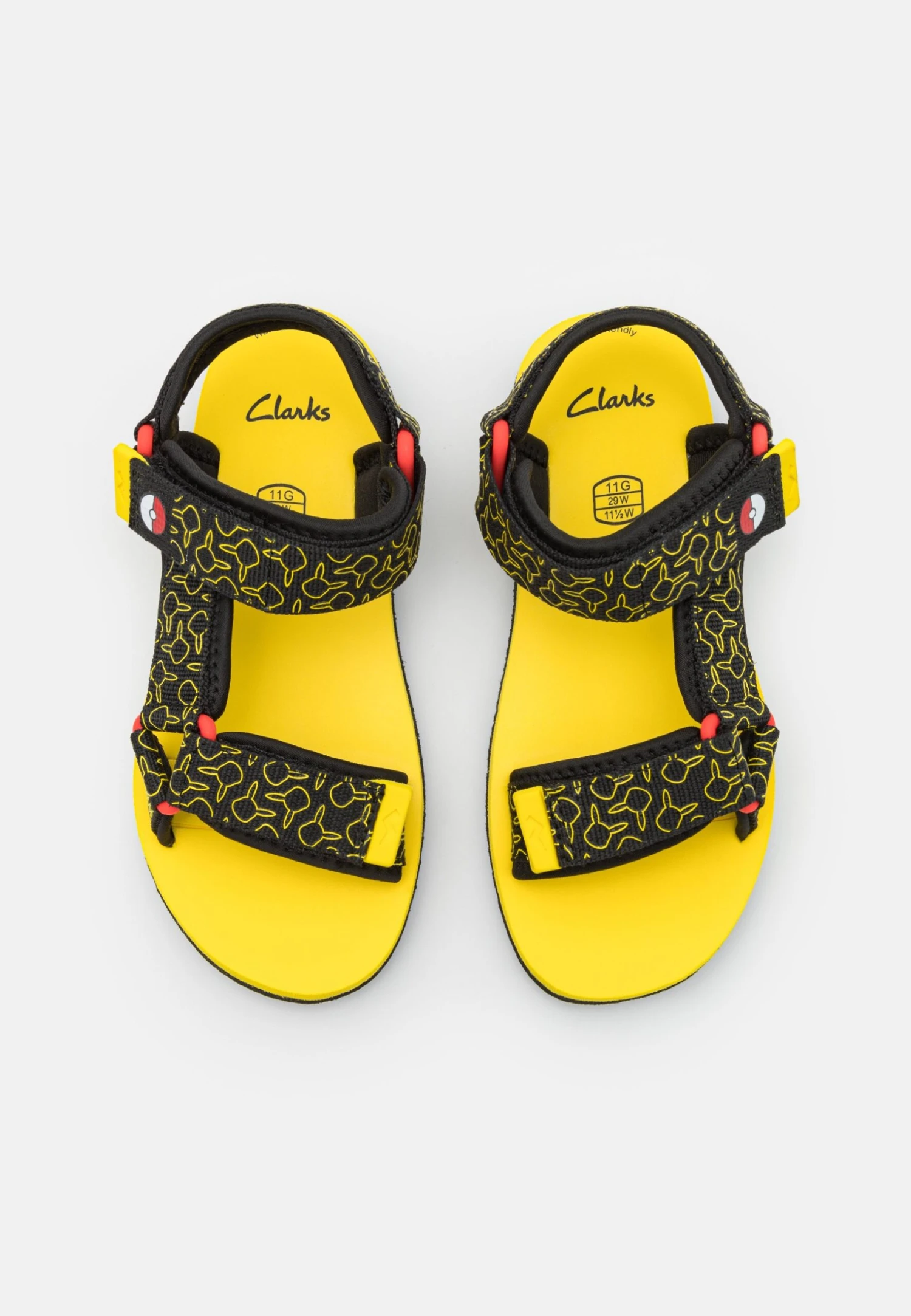 Clarks Pokemon Peak Go Unisex - Sandalias - Black 6 Clarks Pokemon Peak Go Unisex - Sandalias - Black - Imagen 4