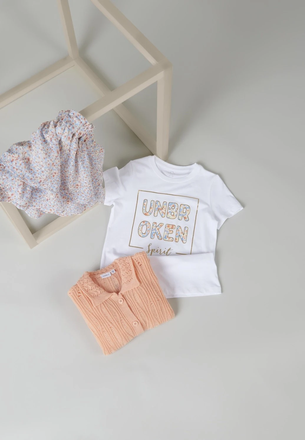 NAME IT Falda Acampanada - Peach Nectar 6 NAME IT Falda Acampanada - Peach Nectar - Imagen 4