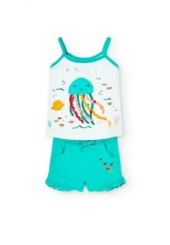 BOBOLI Conjunto Set - Shorts - Blanco