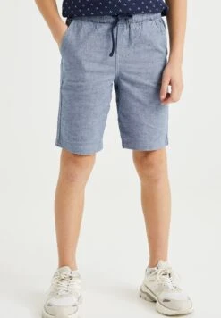 WE FASHION Regular Fit - Shorts - Blue -tienda de zapatos 3720317da502421485a254a2d75a8086