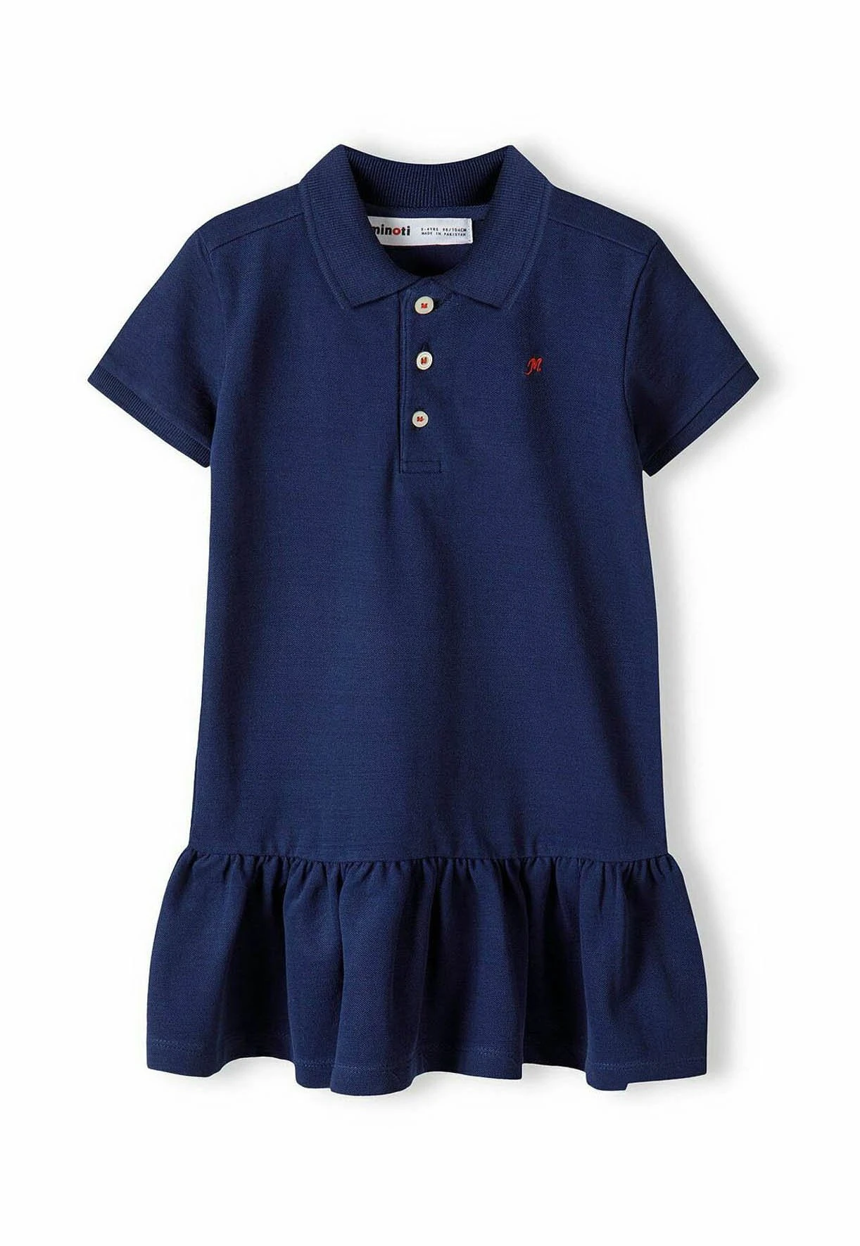 Minoti Short Sleeve With Frilled - Vestido Informal - Dark Blue 4 Minoti Short Sleeve With Frilled - Vestido Informal - Dark Blue - Imagen 2