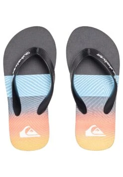 Quiksilver Sandalias De Dedo - Black Orange Grey -tienda de zapatos 4d8f0524bbc74df4bf1e36cfe47486fc