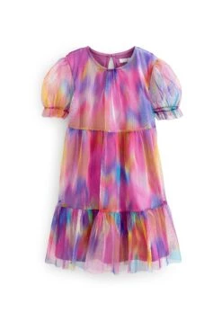 Next Tiered Tulle - Vestido De Cóctel - Pink Purple Rainbow Sparkle -tienda de zapatos 4e23e9444821403ea25de0be3f6328a0
