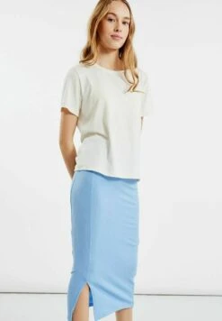 Rock - Falda De Tubo - Vista Blue