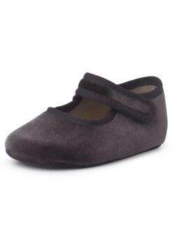 Merceditas Terciopelo Adherente - Zapatos Con Cierre Adhesivo - Gris -tienda de zapatos 5a40071746404de5bf81e91d8e12302e