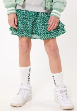 America Today Rhea - Falda Acampanada - White Green