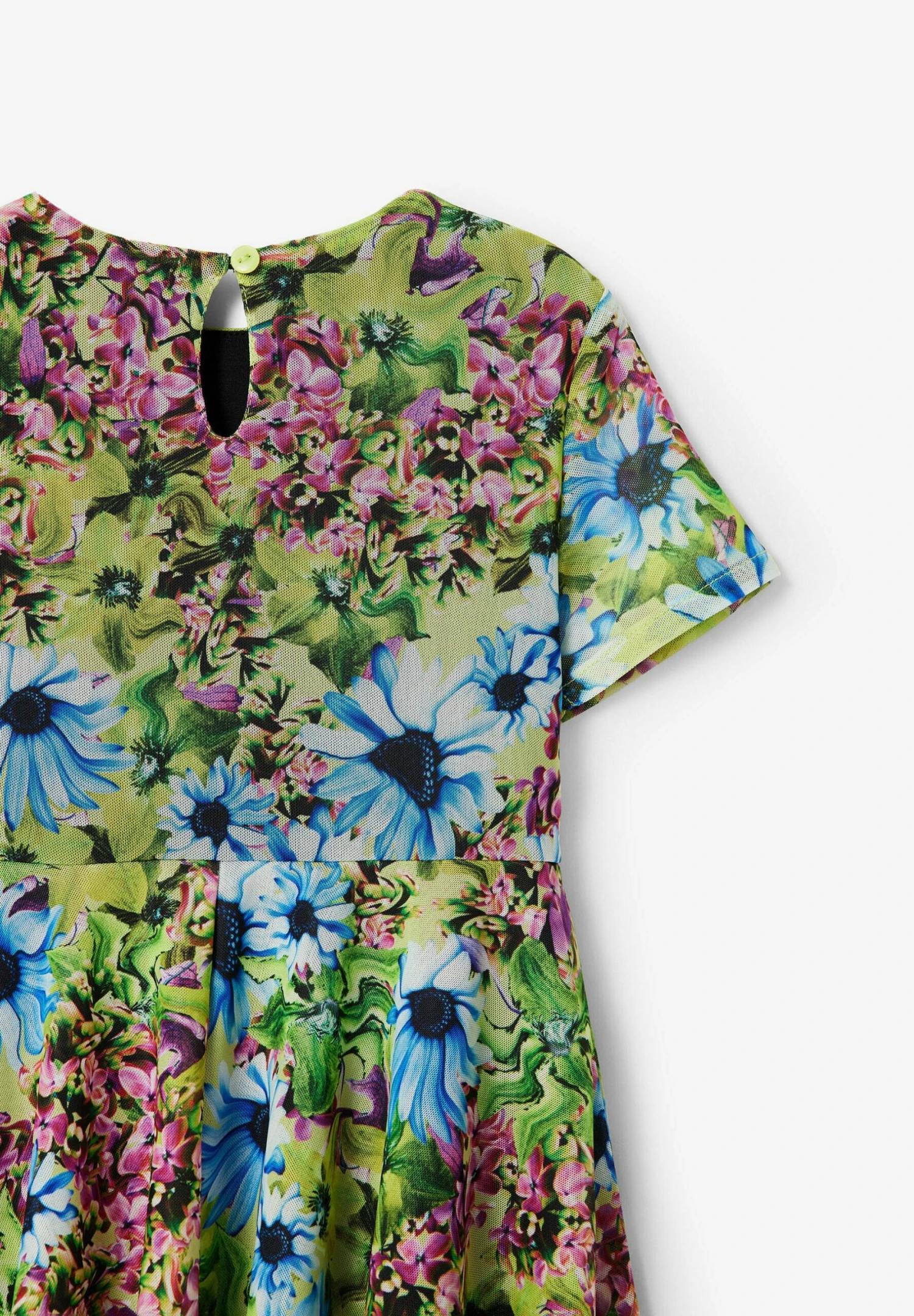 Desigual Tulle Flower - Vestido Informal - Blue 6 Desigual Tulle Flower - Vestido Informal - Blue - Imagen 4