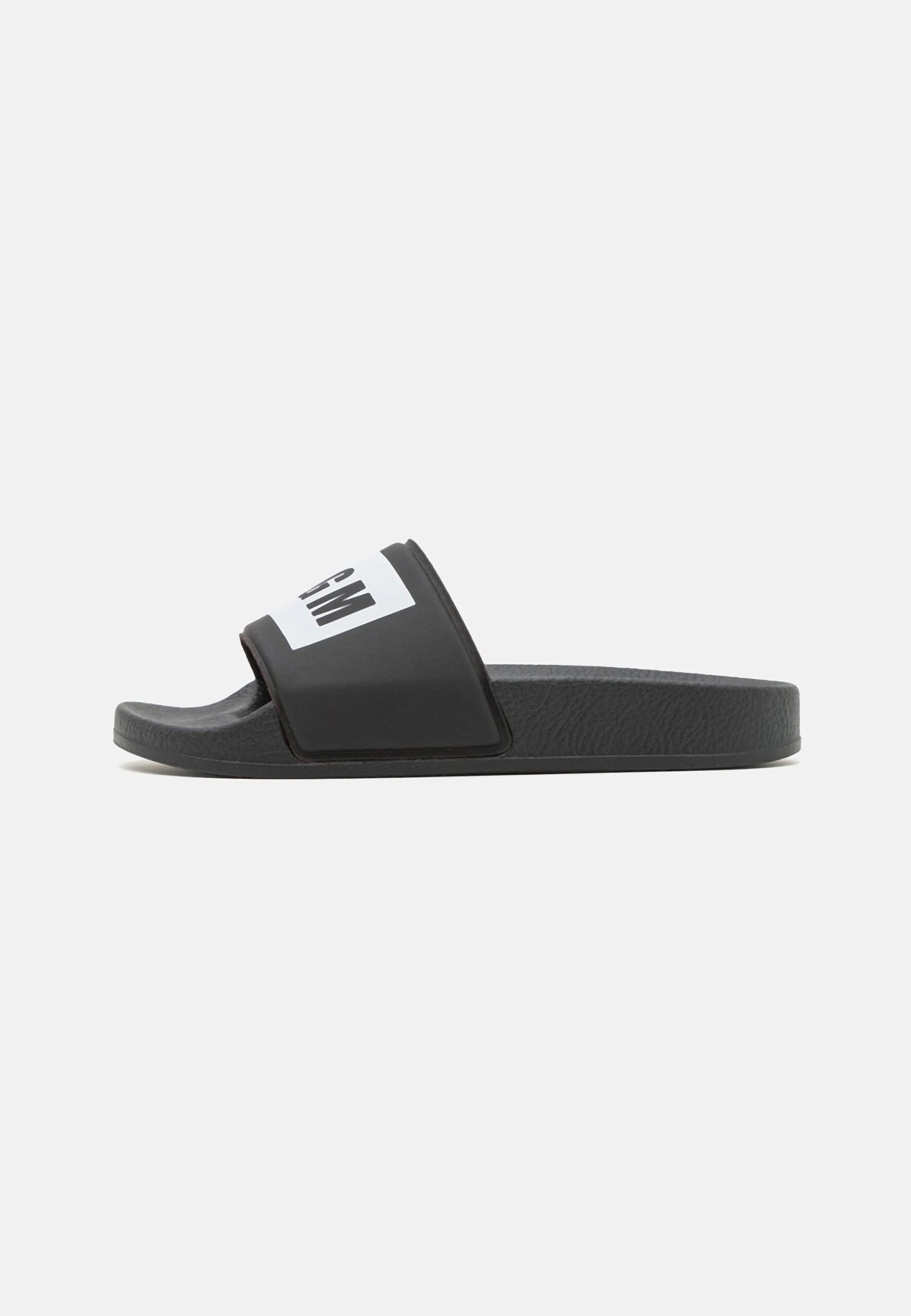 MSGM Unisex - Sandalias Planas - Black/White 3 MSGM Unisex - Sandalias Planas - Black/White