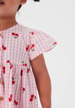 Next Fruit Print Gingham Standard - Vestido Informal - Pink -tienda de zapatos 96e45a818ed04792a47c798ac2583d2f