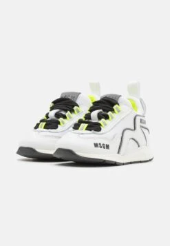 MSGM Unisex - Zapatillas - White/Black/Yellow Fluo -tienda de zapatos 9e94bee91f324929aabceb1d5fd4327c