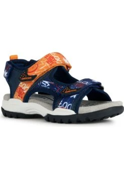 Geox J Borealis- Sandalias De Senderismo - Navy/Orange -tienda de zapatos a3f087d3ad6a4290b18e06c938a803c5