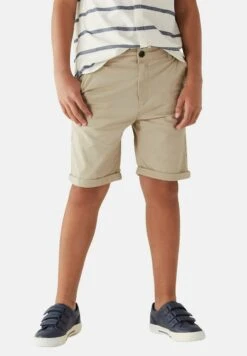 Marks & Spencer Cotton Rich Chino - Shorts - Stone