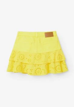 Desigual Swiss Embroidery - Minifalda - Yellow -tienda de zapatos a773a0f06081490784a62ad2813eda7e