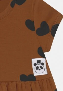 Mini Rodini Basic Hearts Dress - Vestido Ligero - Brown -tienda de zapatos a8ec4e2f85c0476aa5589fa6c818735a