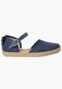 Picado Con Hebilla Lazo Trasero - Alpargatas - Azul Jeans -tienda de zapatos b2b66eee9e7b466f9aa741f734dc1c69