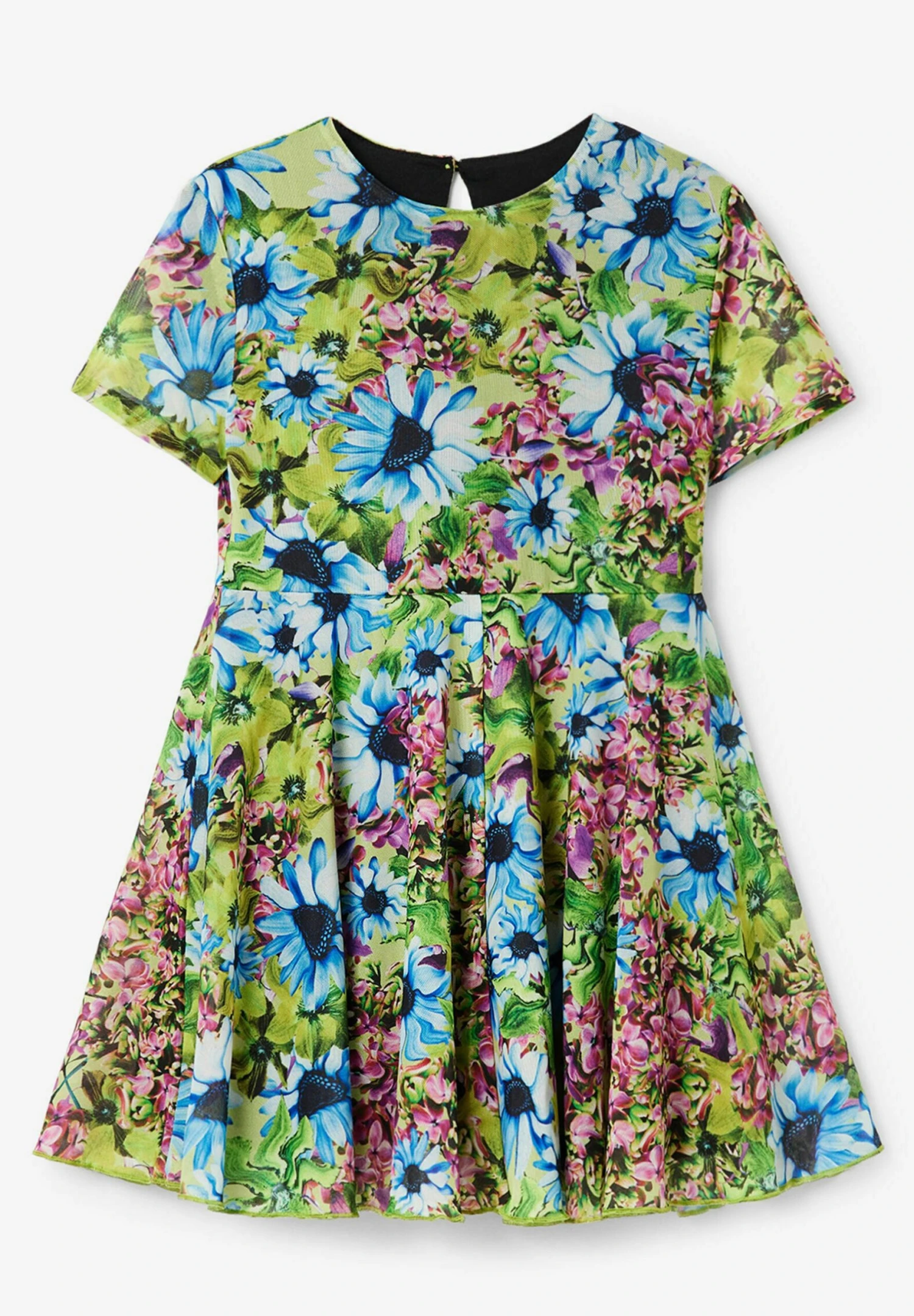 Desigual Tulle Flower - Vestido Informal - Blue 7 Desigual Tulle Flower - Vestido Informal - Blue - Imagen 5