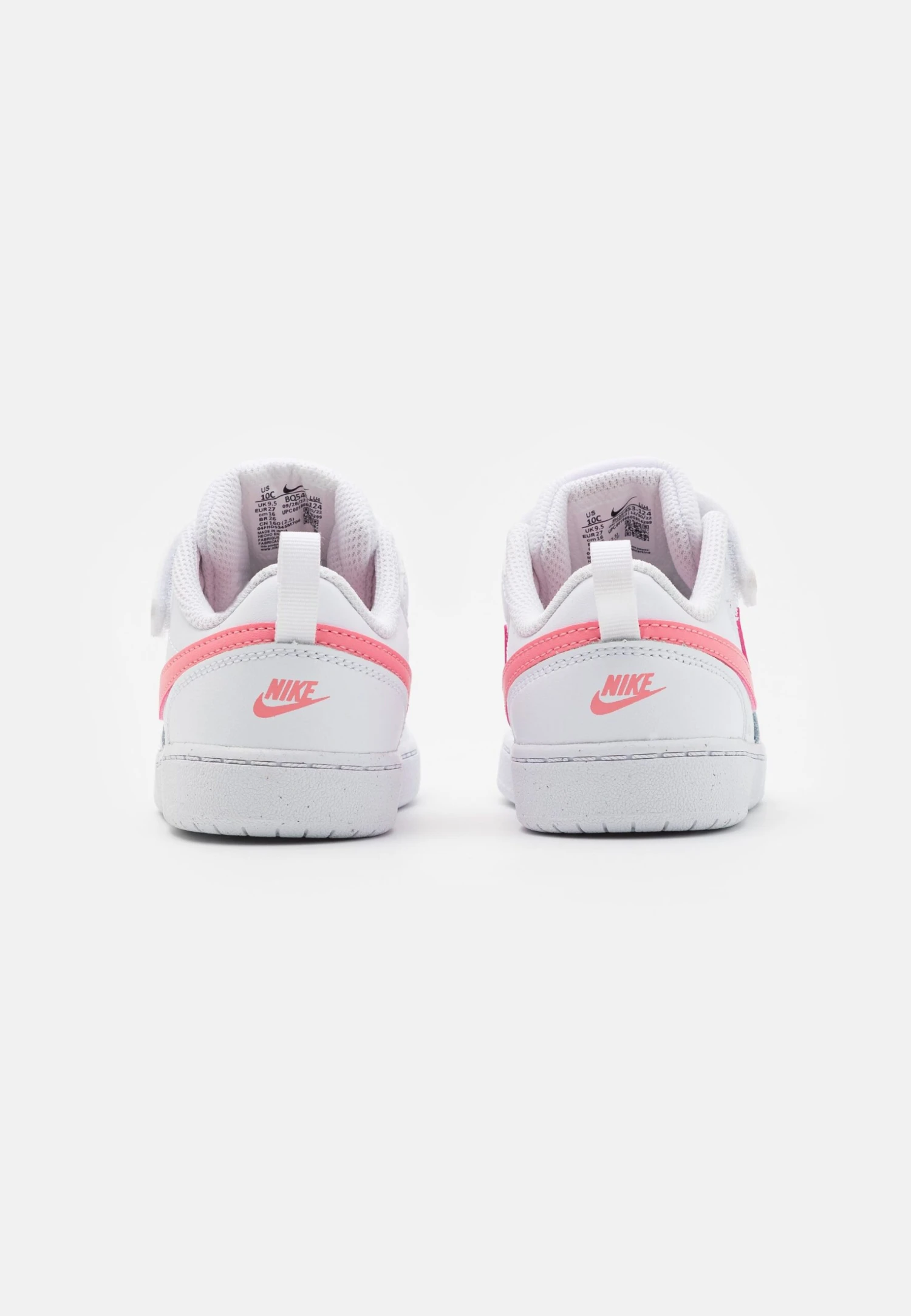 Nike Sportswear Court Borough Unisex - Zapatillas - White/Coral Chalk/Laser Orange 5 Nike Sportswear Court Borough Unisex - Zapatillas - White/Coral Chalk/Laser Orange - Imagen 3