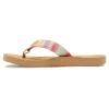 Roxy Porto Raffia- Sandalias De Dedo - Pink Raspberry
