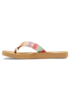 Roxy Porto Raffia- Sandalias De Dedo - Pink Raspberry