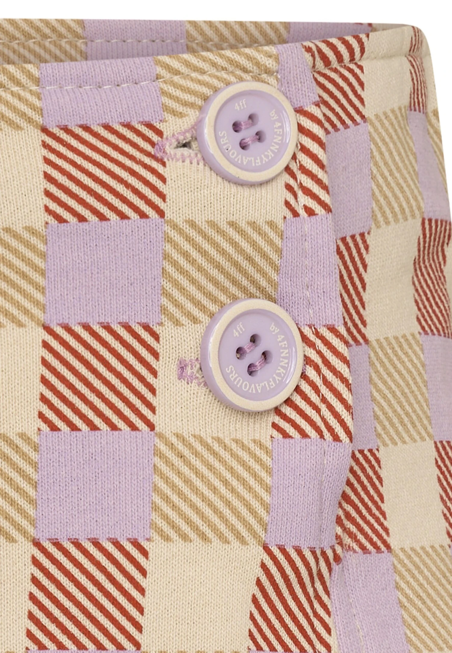 Another Day With Checkered Pattern - Falda Acampanada - Sand 5 Another Day With Checkered Pattern - Falda Acampanada - Sand - Imagen 3