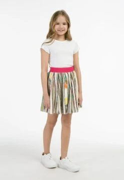 Falda Plisada - Mehrfarbiges Inkamuster