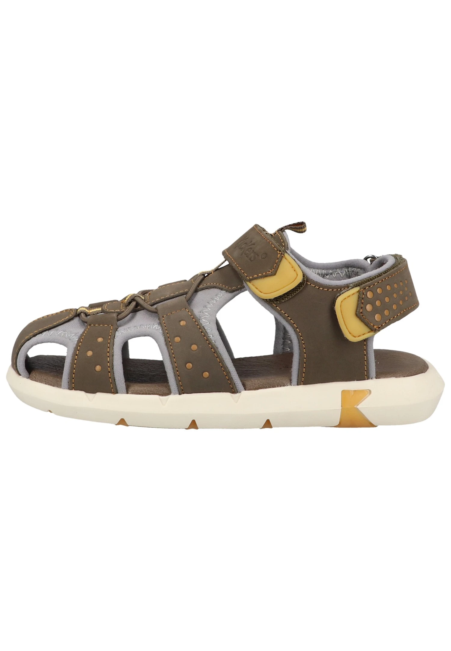 Kickers Jumange - Sandalias - Kaki Jaune 3 Kickers Jumange - Sandalias - Kaki Jaune