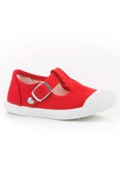 Zapatos Con Cierre Adhesivo - Rojo -tienda de zapatos cdfd85b8e9b548078c02e15a4957545d