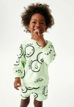 Next Set Standard - Sudadera - Lime Green Smiley
