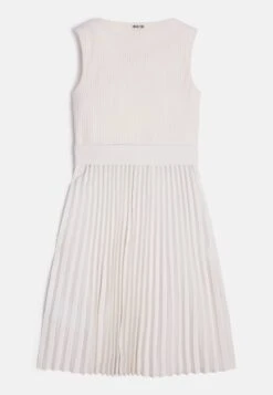 Guess Junior Erynn Pleated Dress Mini - Vestido De Cóctel - Weiß -tienda de zapatos d7ba5fb9246a4eddb229a3a01709c7e5