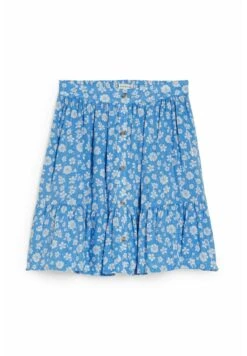 Falda Acampanada - Light Blue