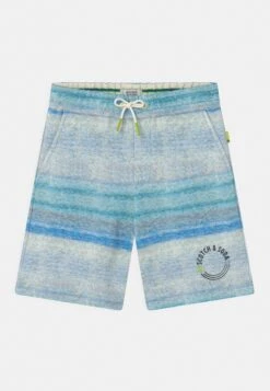 Scotch & Soda Printed Melange Sweatshorts - Shorts - Blue Melange