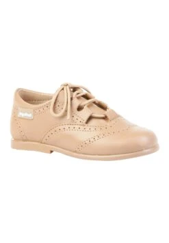 Zapatos Con Cordones - Camel