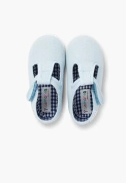 Zapatos Con Cierre Adhesivo - Celeste -tienda de zapatos e20c24673826454da8f98ab8d378eed5