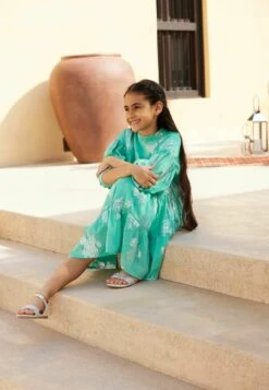 Next Jacquard Standard - Vestido Informal - Mint Green Silver -tienda de zapatos e3bb99d9a68a4d0989412e0f487356d4