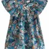 Next Ruffle Standard - Vestido Informal - Blue Paisley -tienda de zapatos f06607d2ed5a4692a5f9b420020fb5da