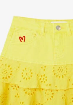 Desigual Swiss Embroidery - Minifalda - Yellow -tienda de zapatos f2c4ac199228452ea6a8ccdc18e46f00