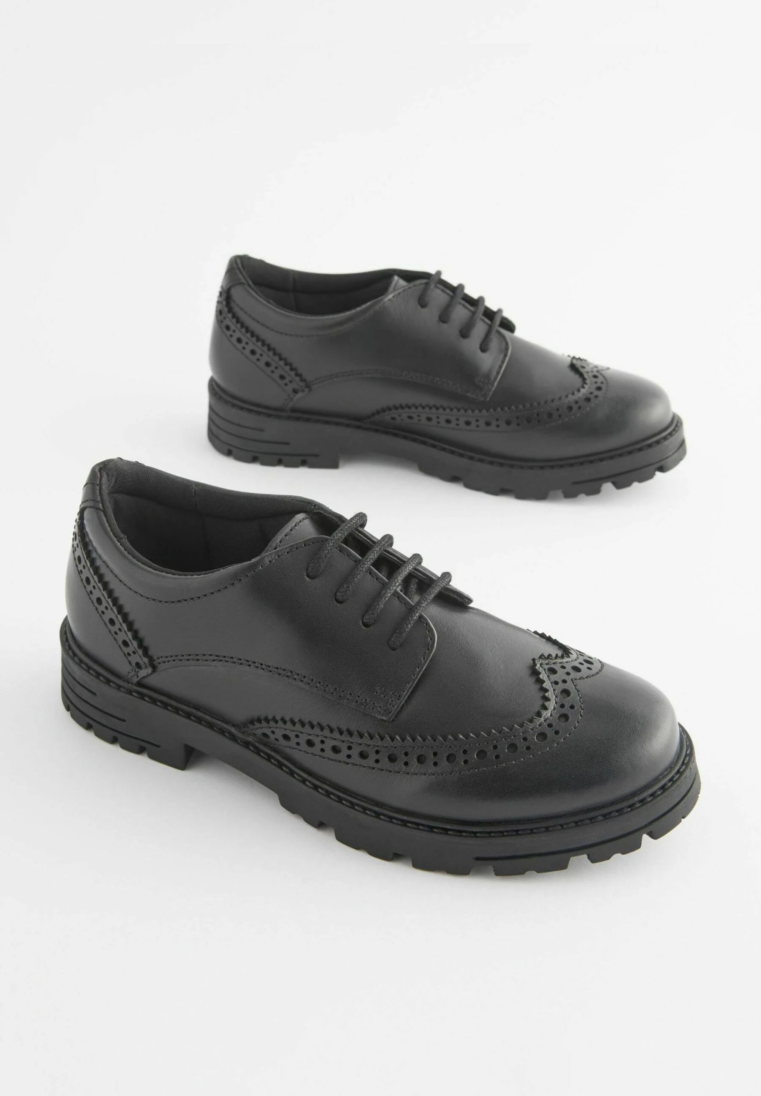 Next School Chunky Brogues Wide Fit G - Zapatos De Vestir - Black 4 Next School Chunky Brogues Wide Fit G - Zapatos De Vestir - Black - Imagen 2